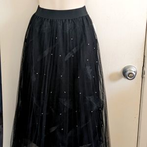 Beautiful tulle pearl skirt